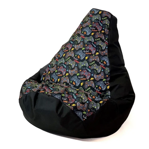Sako чанта пуф Pear print black-pad player XL 130 x 90 cm