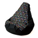 Sako чанта пуф Pear print black-pad player XL 130 x 90 cm