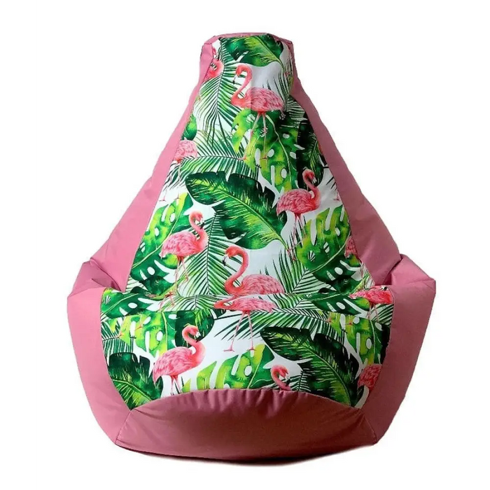 Sako чанта пуф Pear print розово-пламтящо L 105 x 80 cm