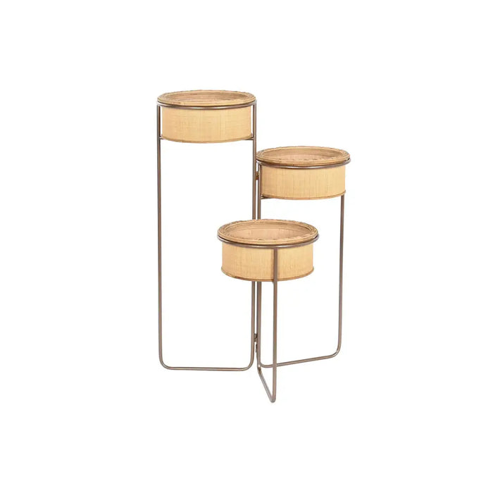Саксия DKD Home Decor 55 x 42 x 79 cm Черен Кафяв Желязо