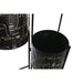 Саксия DKD Home Decor Черен Златен Метал Лице 22 x 22 x 93