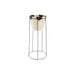 Саксия DKD Home Decor Естествен Черен Метал Колониален