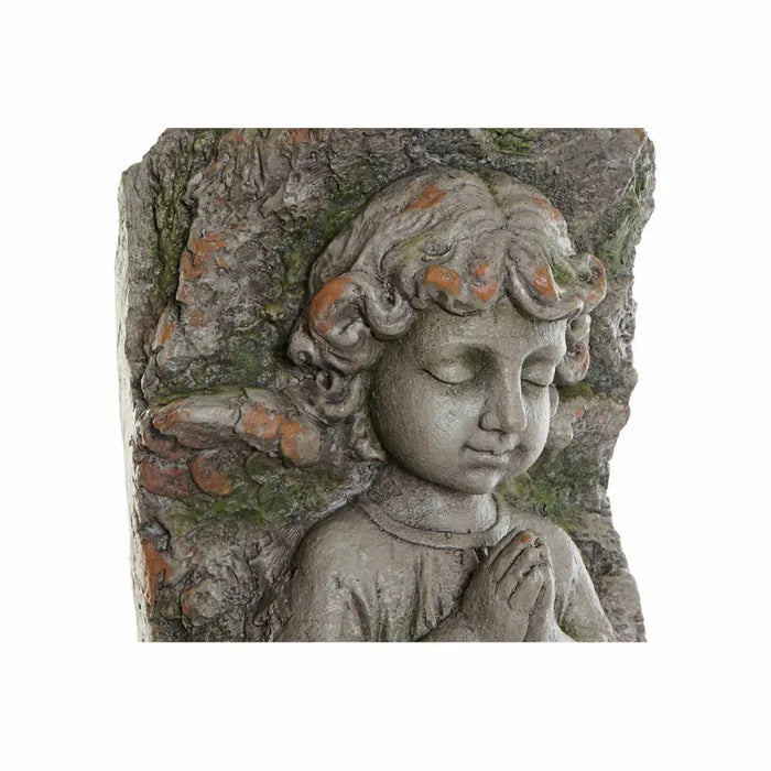 Саксия DKD Home Decor Фибростъкло Сив Ангел (29 x 22 x 74