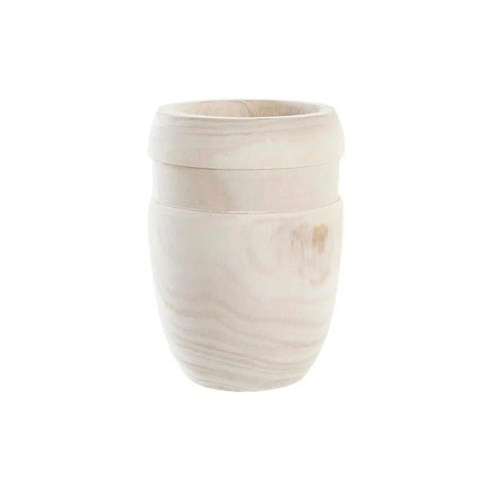 Саксия DKD Home Decor Кафяв Естествен Квадратек Boho 15 x