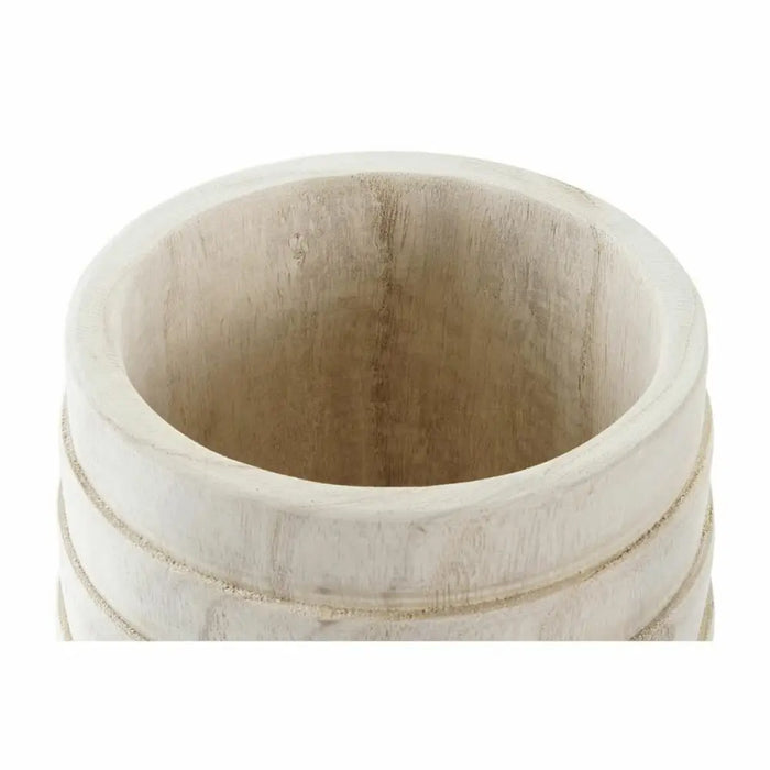 Саксия DKD Home Decor Кафяв Естествен Квадратек Boho 17 x