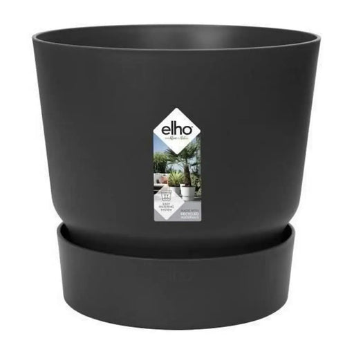 Саксия Elho Greenville Черен Пластмаса Кръгъл Ø 30 cm Ø