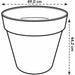 Саксия Elho Ø 50 cm Пластмаса Кръгъл Модерен