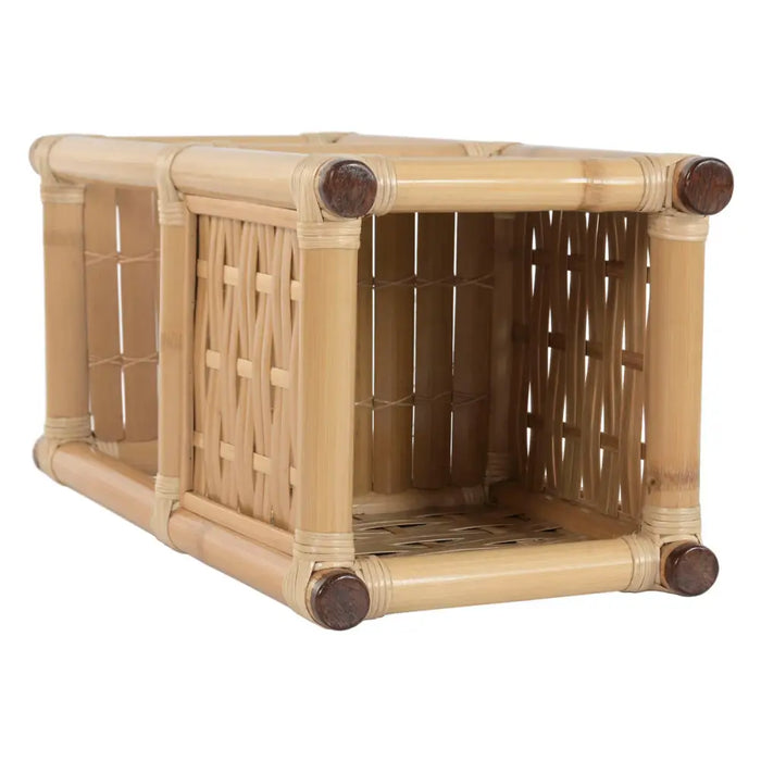 Саксия Home ESPRIT Бамбук Pатан Тропически 35 X 35 X 77 CM
