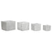 Саксия Home ESPRIT Сив Магнезиев 37 x 37 x 31,5 cm (4 броя)