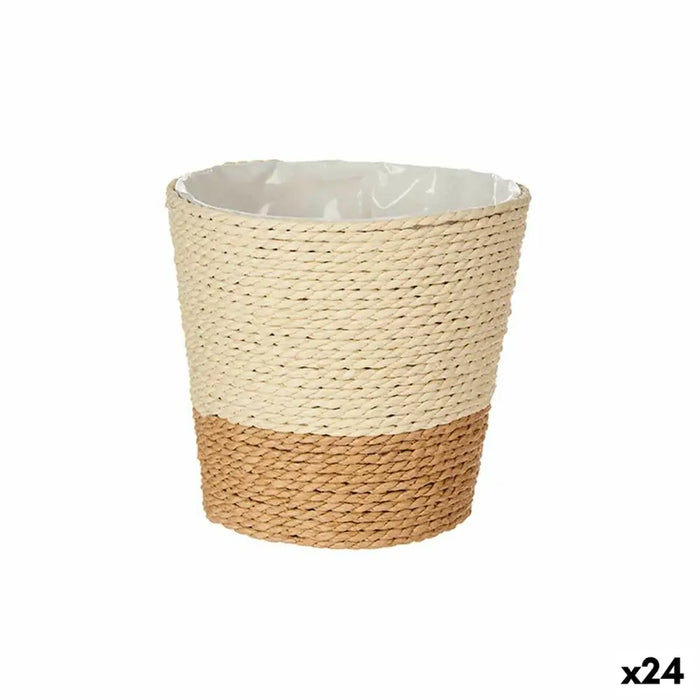 Саксия Ibergarden Кафяв Въже Пластмаса 14 x 12,5 x 14 cm 14