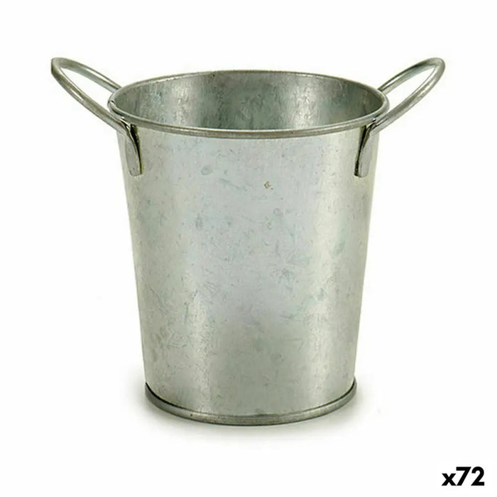 Саксия Ibergarden Сребрист цинк Кубче 16 x 12 x 11 cm (72