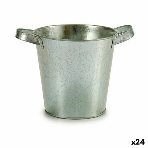 Саксия Ibergarden Сребрист цинк Кубче 20 x 14 x 16,2 cm (24