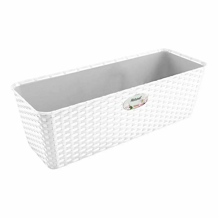 Саксия Stefanplast Бял Пластмаса 13 x 11 x 28,5 cm 29 x 11