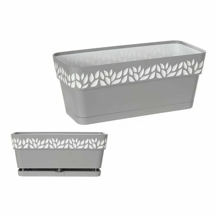 Саксия Stefanplast Cloe Бял Сив Пластмаса 13,3 x 12,3 x