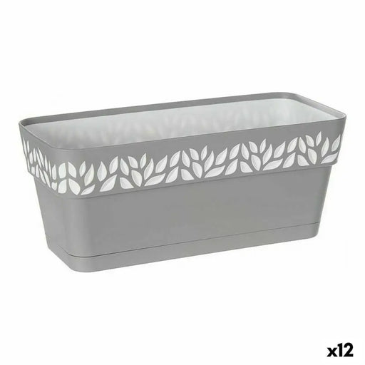 Саксия Stefanplast Cloe Бял Сив Пластмаса 13,3 x 12,3 x