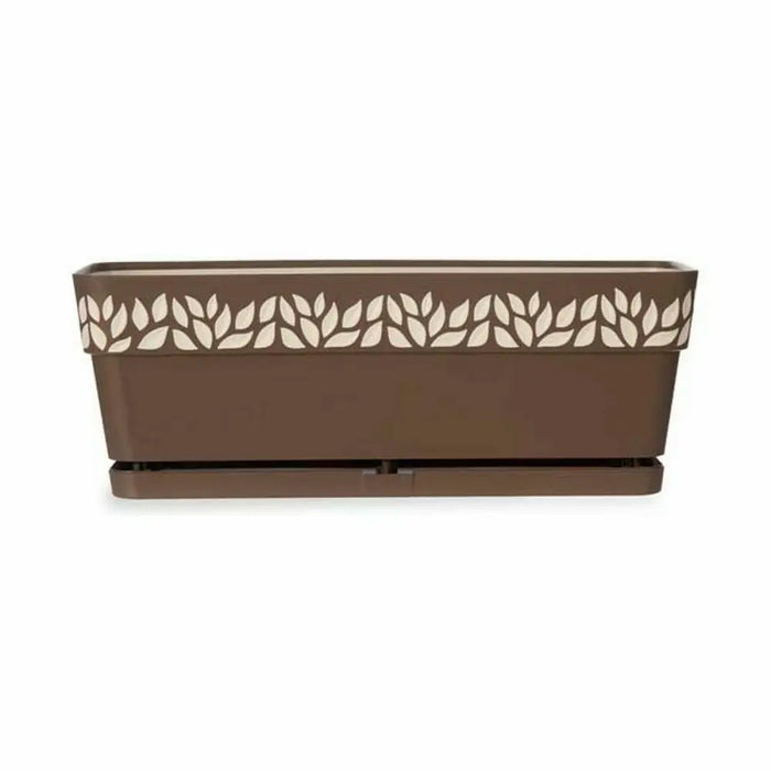 Саксия Stefanplast Cloe Кафяв Пластмаса 49,5 x 17 x 19 cm