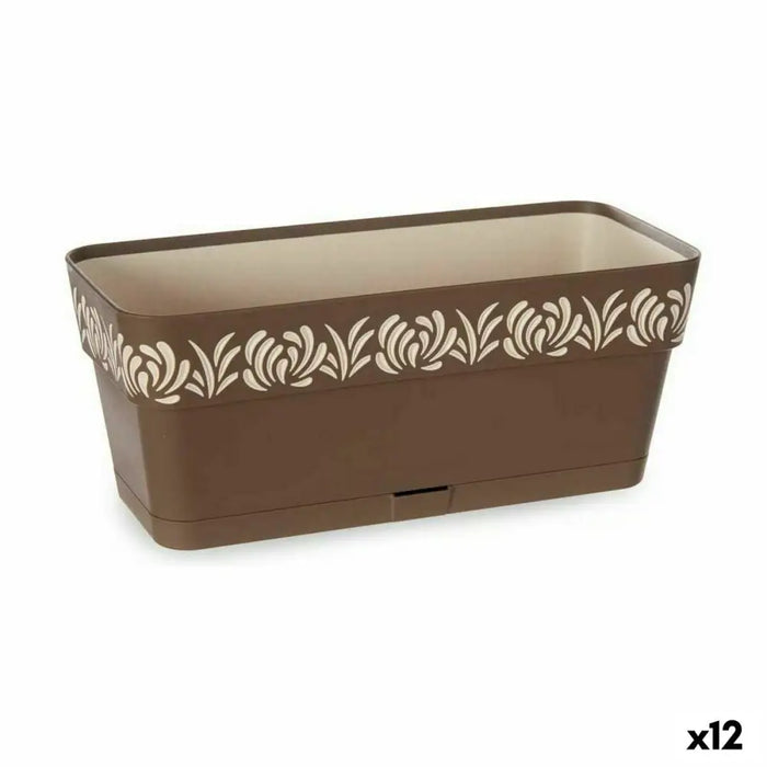 Саксия Stefanplast Gaia Кафяв Пластмаса 13,3 x 12,3 x 29,3