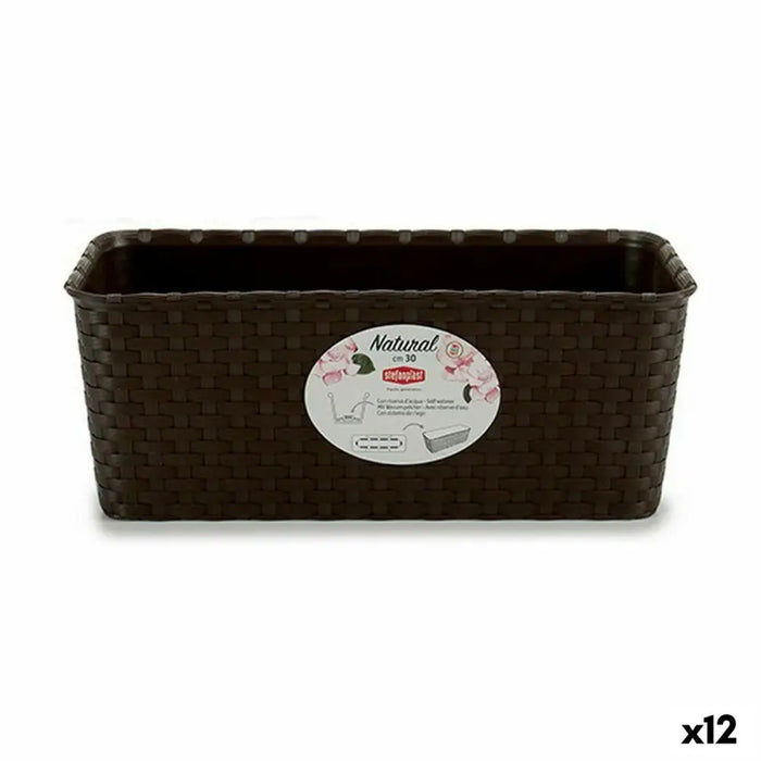 Саксия Stefanplast Пластмаса 13 x 11 x 28,5 cm 28,5 x 11 x