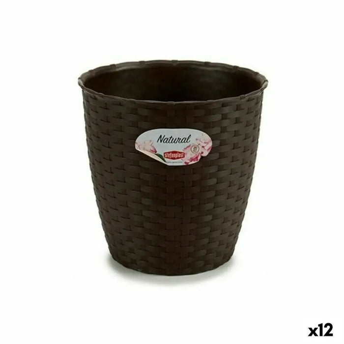 Саксия Stefanplast Шоколад Пластмаса 19 x 17,5 x 19 cm (12