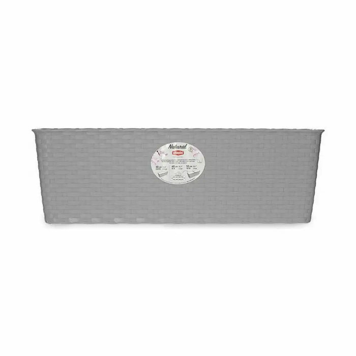 Саксия Stefanplast Сив Пластмаса 18 x 16 x 49 cm (12 броя)