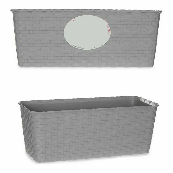 Саксия Stefanplast Сив Пластмаса 13 x 11 x 29 cm (12 броя)