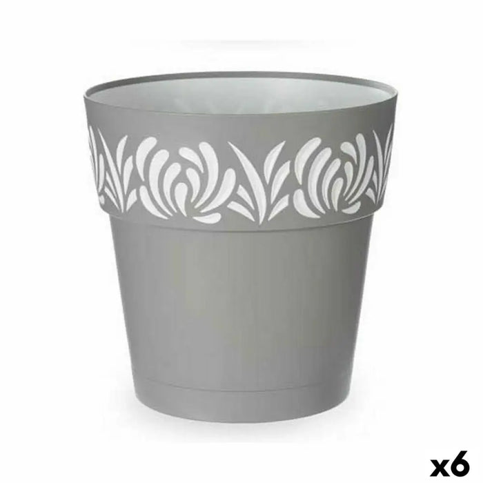 Саксия за самостоятелно поливане Stefanplast Gaia Сив