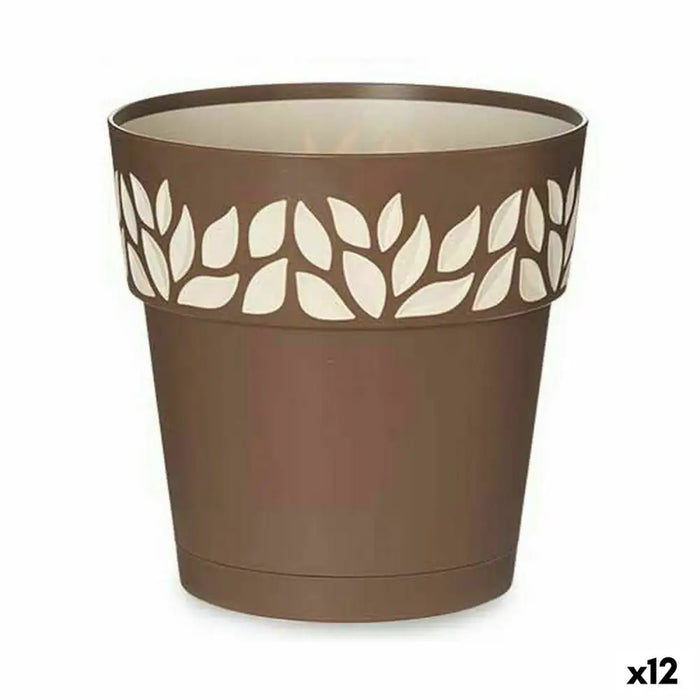 Саксия за самостоятелно поливане Stefanplast Cloe Кафяв