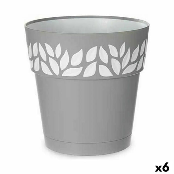 Саксия за самостоятелно поливане Stefanplast Cloe Сив