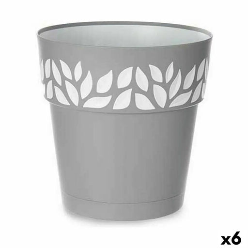 Саксия за самостоятелно поливане Stefanplast Cloe Сив