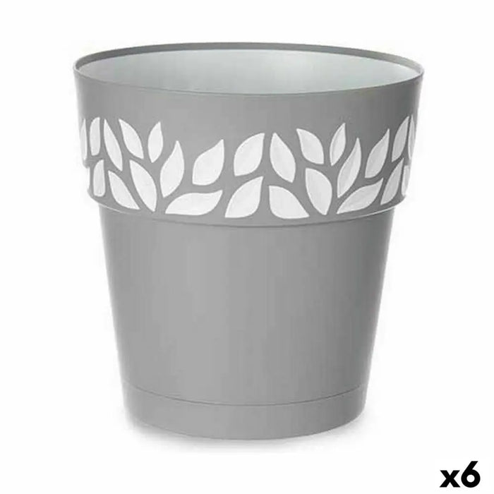 Саксия за самостоятелно поливане Stefanplast Cloe Сив