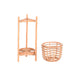 Саксия DKD Home Decor 25 x 25 x 70 cm Естествен Pатан Bali