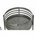 Саксия DKD Home Decor 3 в 1 Сив Метал Желязо Loft (47 x 35