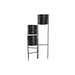 Саксия DKD Home Decor Черен Златен Метал Лице 22 x 22 x 93