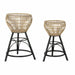Саксия DKD Home Decor Естествен Метал Бамбук Bali 41 x 41 x