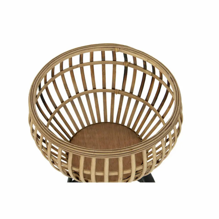 Саксия DKD Home Decor Естествен Метал Бамбук Bali 41 x 41 x