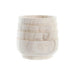Саксия DKD Home Decor Кафяв Естествен Квадратек Boho 17 x