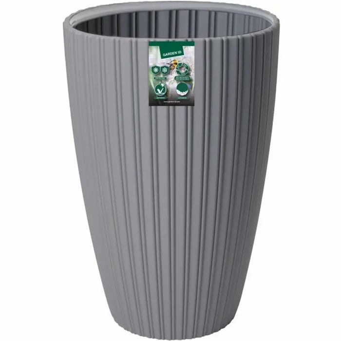 Саксия Garden ID Fancy Сив полиетилен 40 x 58 cm