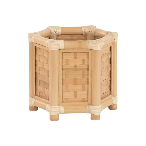 Саксия Home ESPRIT Бамбук Pатан Тропически 46 x 40 x 40 cm