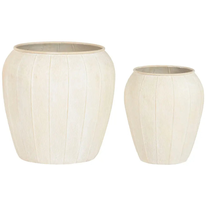 Саксия Home ESPRIT Бежов Метал Scandi 50 x 50 x 49,5 cm (2
