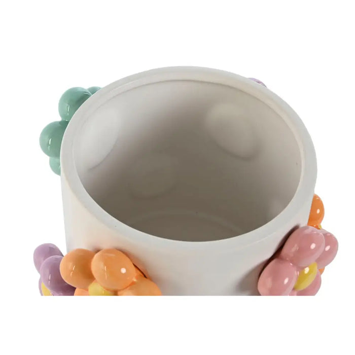 Саксия Home ESPRIT Бял Многоцветен Dolomite Lilled 17 x 17