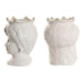 Саксия Home ESPRIT Бял Бежов Порцелан 15 x 15 x 26.5 cm (2
