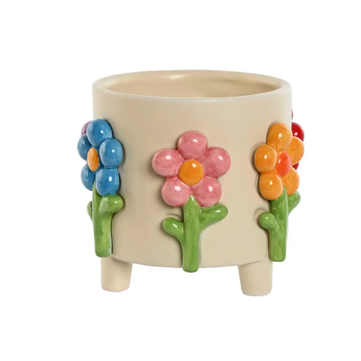 Саксия Home ESPRIT Многоцветен Сметана Dolomite Lilled 20 x