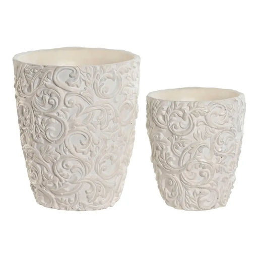 Саксия Home ESPRIT Цимент 24 x 24 x 28 cm (2 Части)