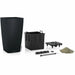 Саксия Lechuza 40 x 40 x 75 cm Черен Дъска полипропилен