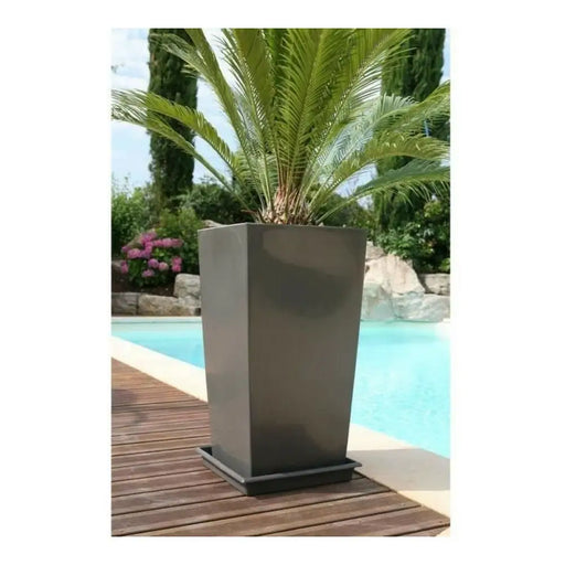 Саксия Riviera Nuance Сив Квадратек 29 x 29 x 52 cm 29 x 29