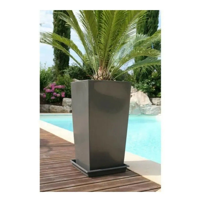 Саксия Riviera Nuance Сив Квадратек 29 x 29 x 52 cm 29 x 29