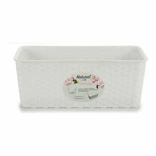 Саксия Stefanplast Бял Пластмаса 13 x 11 x 28,5 cm 29 x 11