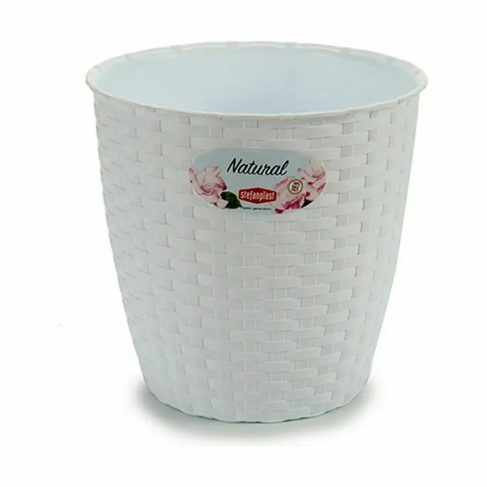 Саксия Stefanplast Бял Пластмаса 19 x 17,5 x 19 cm (12 броя)