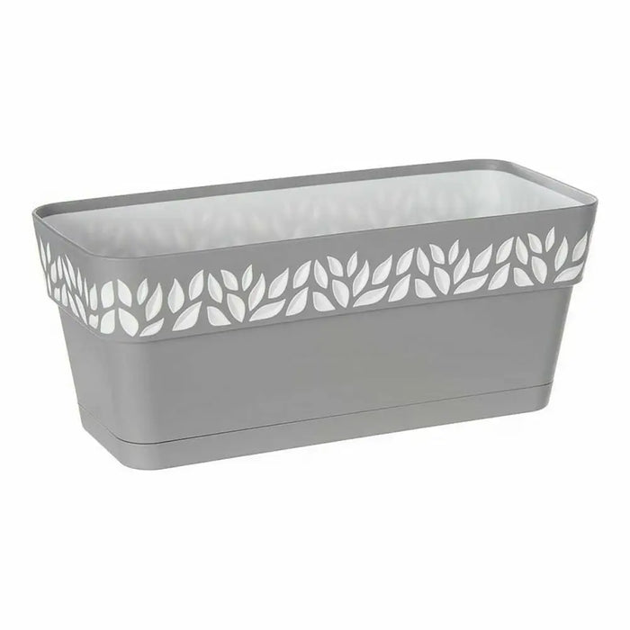 Саксия Stefanplast Cloe Бял Сив Пластмаса 13,3 x 12,3 x