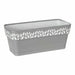 Саксия Stefanplast Cloe Бял Сив Пластмаса 13,3 x 12,3 x